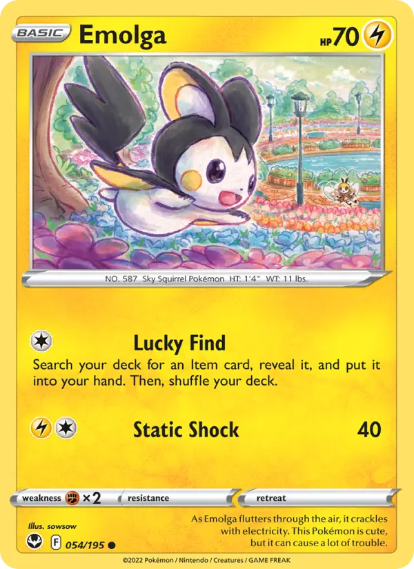Emolga #054 — Silver Tempest