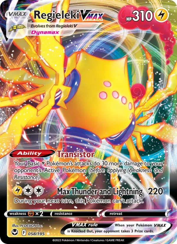 Regieleki VMAX #058 — Silver Tempest