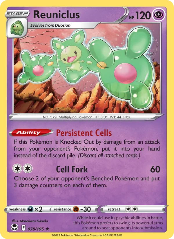 Reuniclus #078 — Silver Tempest