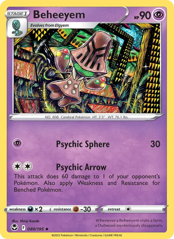 Beheeyem #080 — Silver Tempest