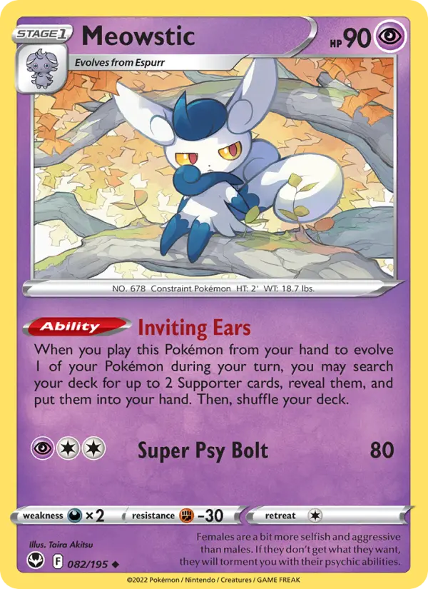 Meowstic #082 — Silver Tempest
