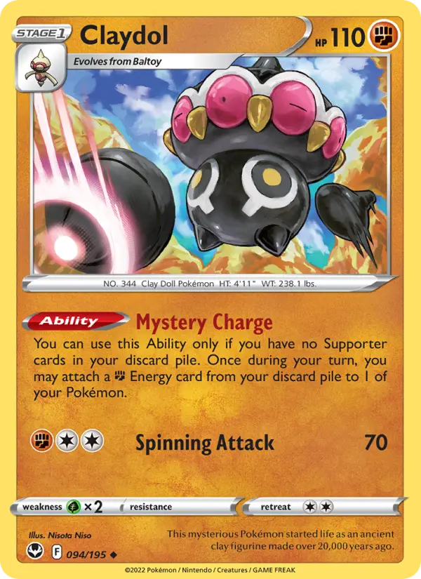 Claydol #094 — Silver Tempest