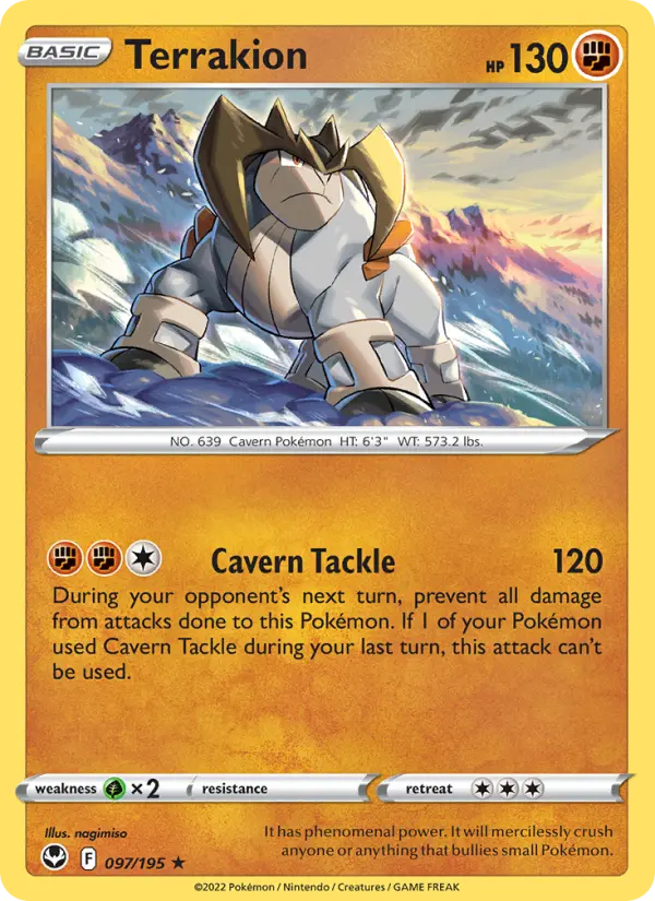 Terrakion #097 — Silver Tempest