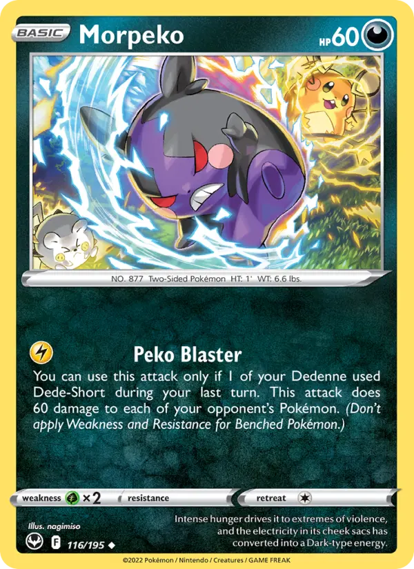 Morpeko #116 — Silver Tempest