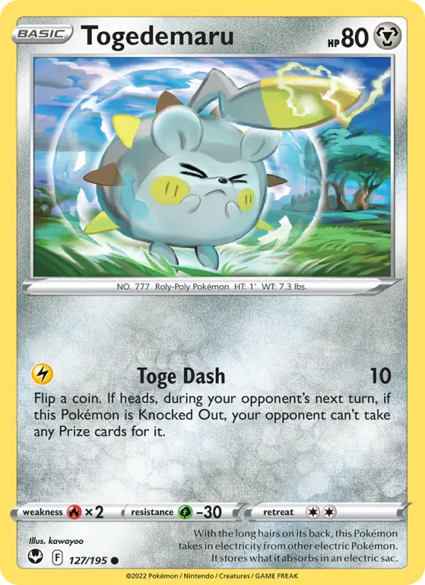 Togedemaru #127 — Silver Tempest