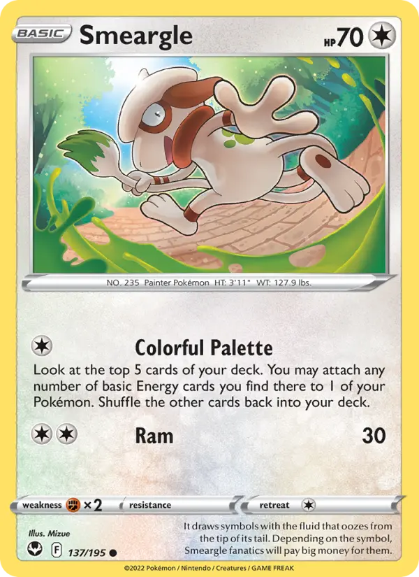 Smeargle #137 — Silver Tempest