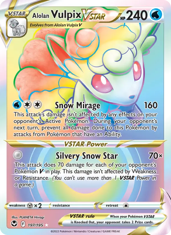 Alolan Vulpix VSTAR #197 — Silver Tempest