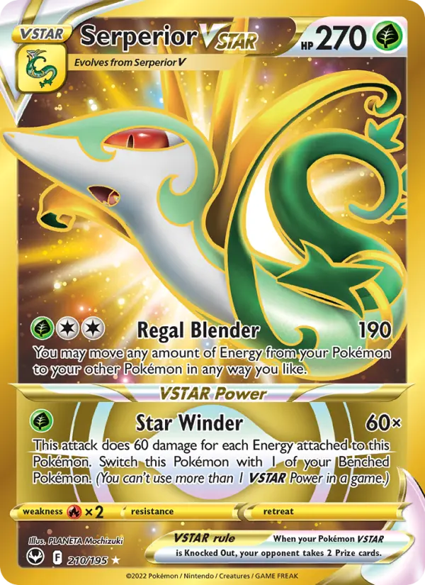 Serperior VSTAR #210 — Silver Tempest