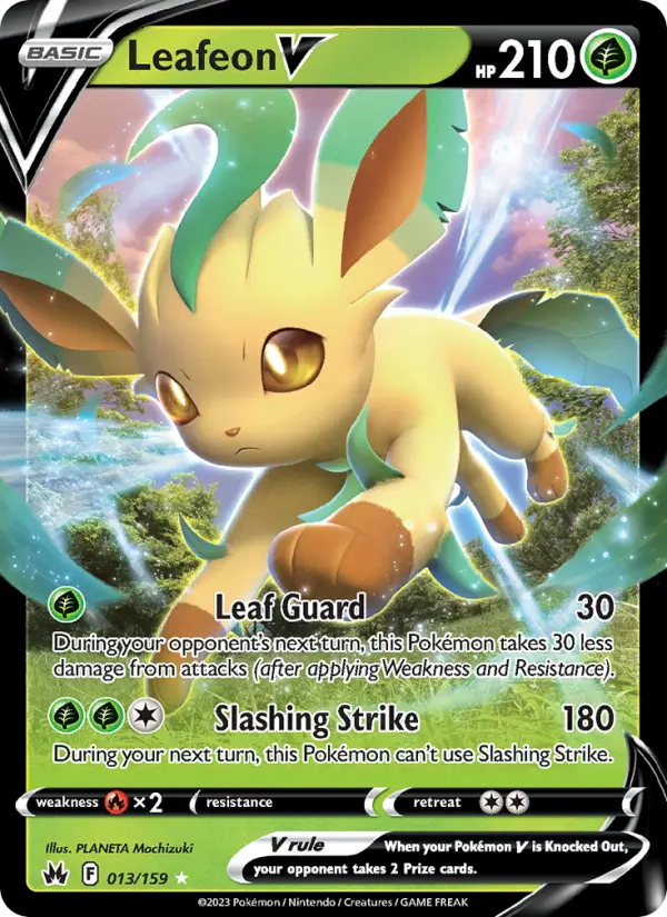Leafeon V #013 — Crown Zenith