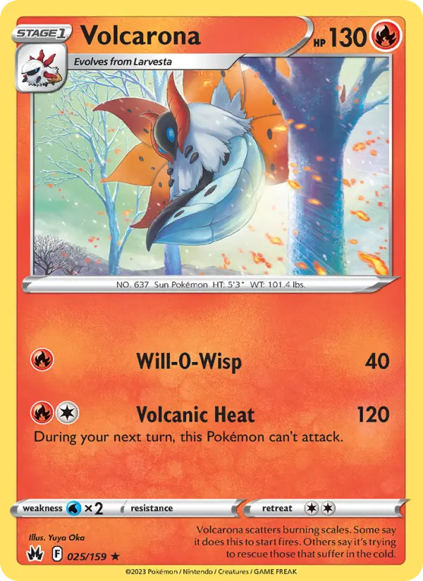 Volcarona #025 — Crown Zenith