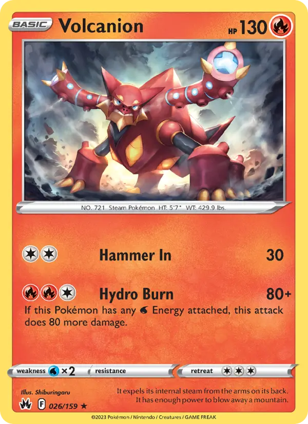 Volcanion #026 — Crown Zenith