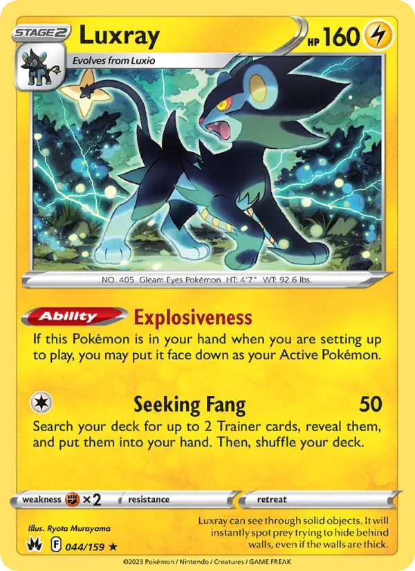 Luxray #044 — Crown Zenith
