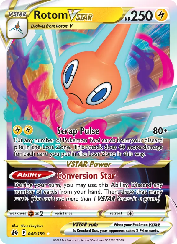 Rotom VSTAR #046 — Crown Zenith
