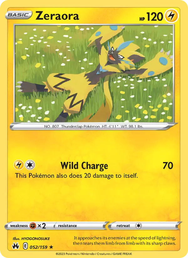 Zeraora #052 — Crown Zenith