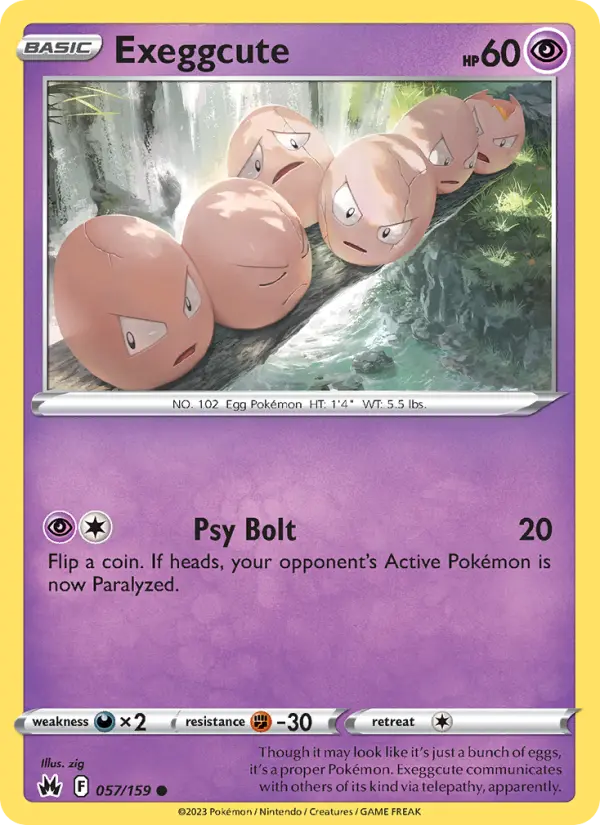 Exeggcute #057 — Crown Zenith