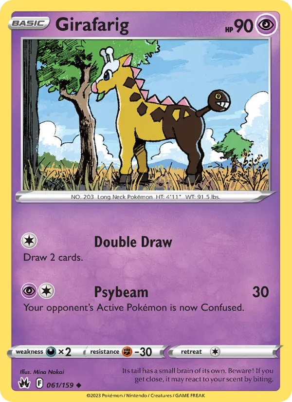 Girafarig #061 — Crown Zenith