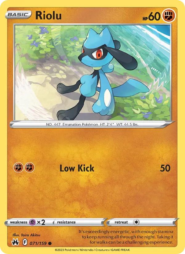 Riolu #071 — Crown Zenith