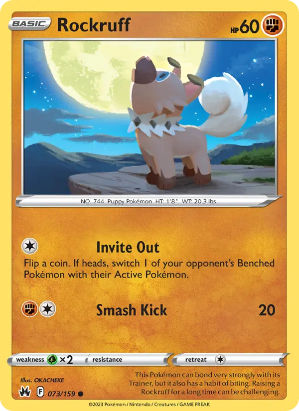 Rockruff #073 — Crown Zenith