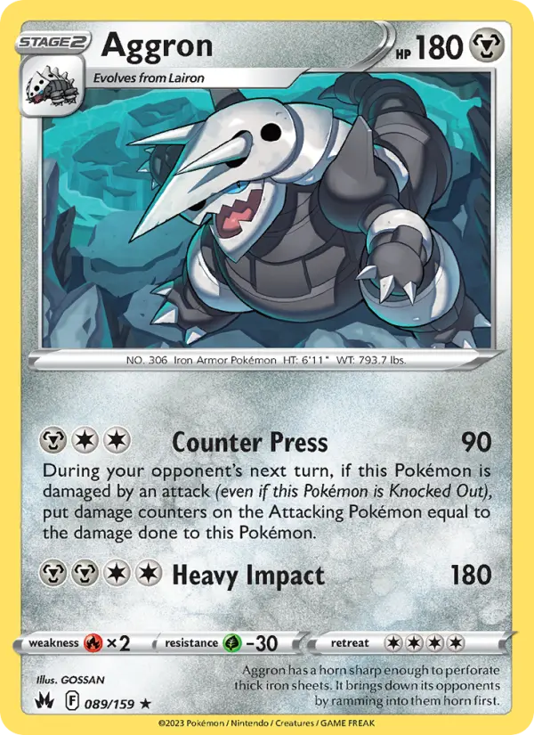 Aggron #089 — Crown Zenith