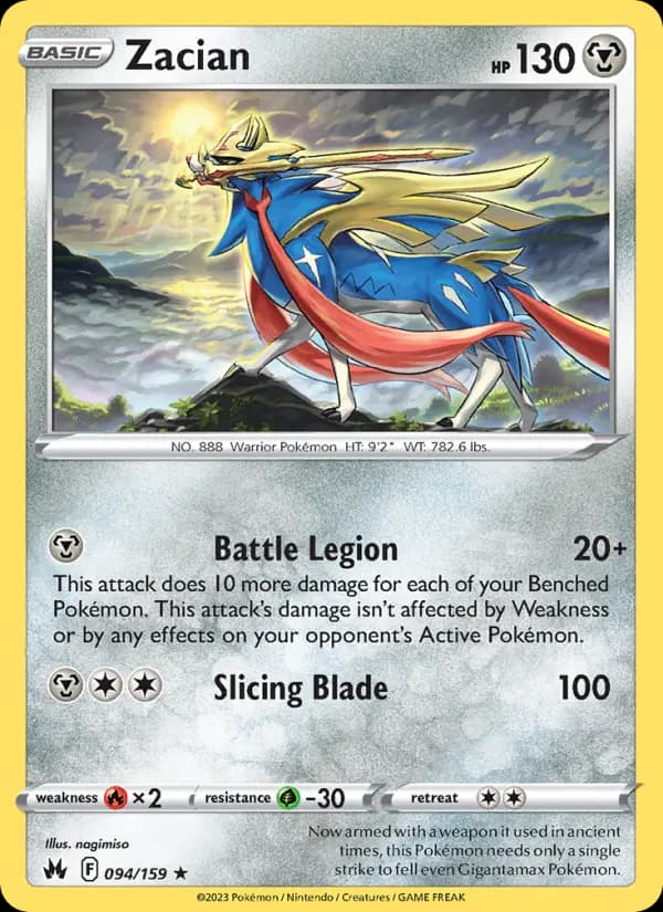 Zacian #094 — Crown Zenith