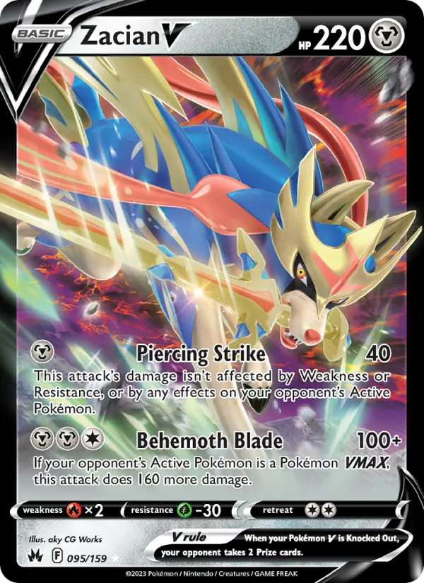Zacian V #095 — Crown Zenith