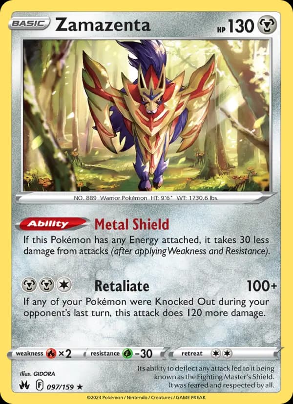 Zamazenta #097 — Crown Zenith