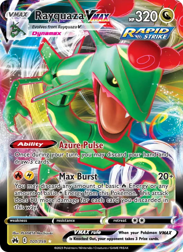 Rayquaza VMAX #101 — Crown Zenith