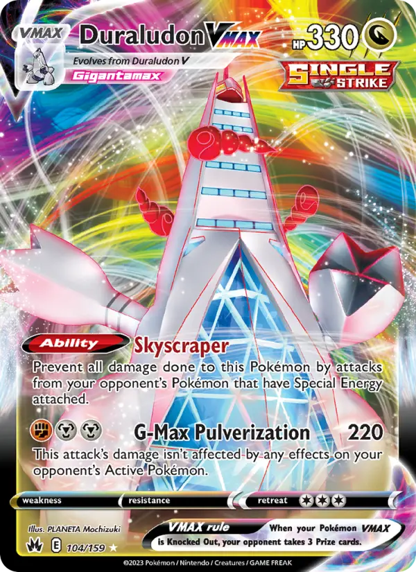 Duraludon VMAX #104 — Crown Zenith