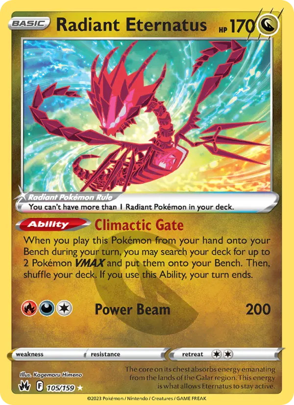 Radiant Eternatus #105 — Crown Zenith