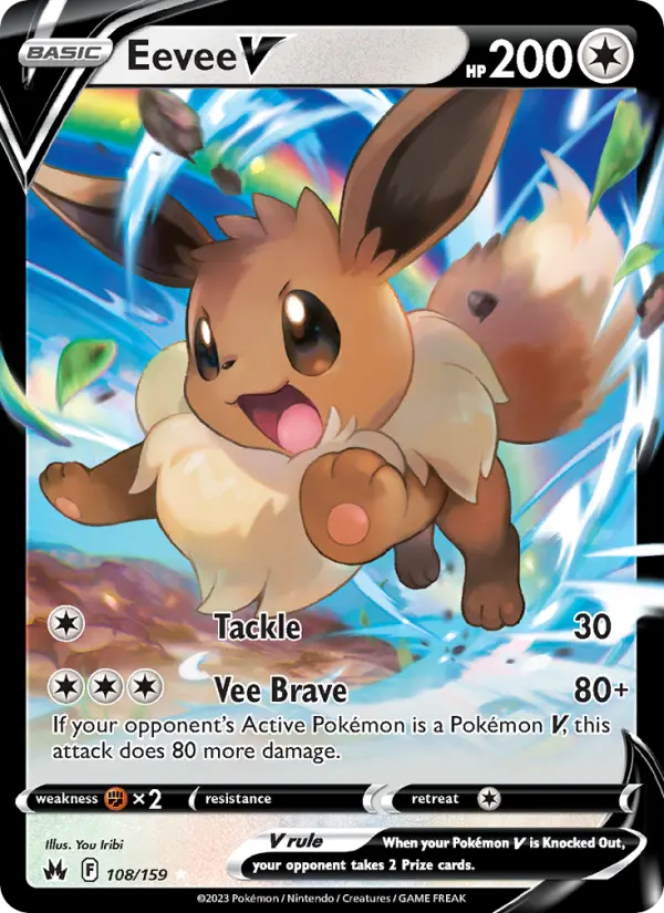 Eevee V #108 — Crown Zenith