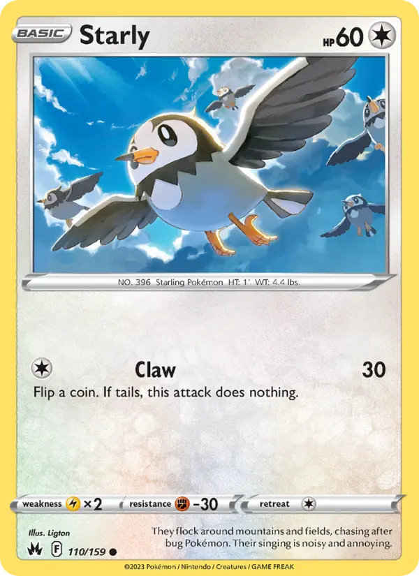 Starly #110 — Crown Zenith