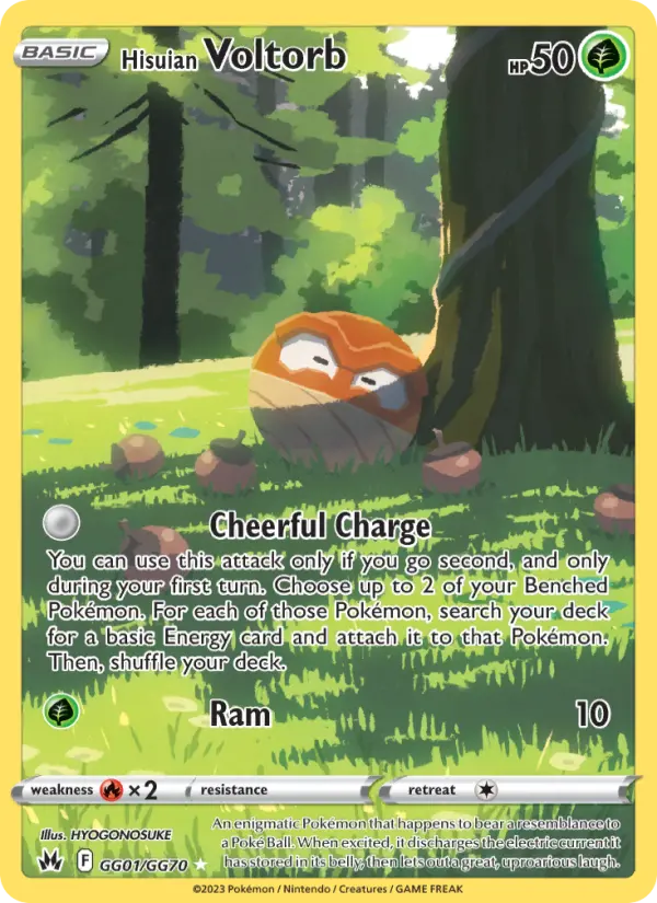 Hisuian Voltorb #GG01 — Crown Zenith