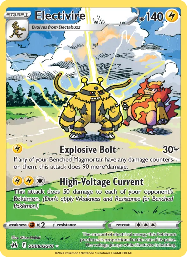 Electivire #GG08 — Crown Zenith