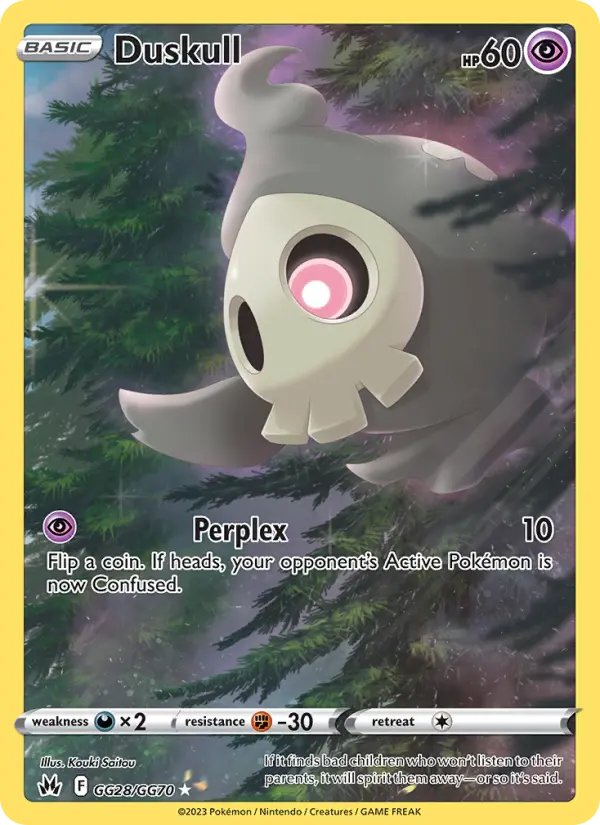Duskull #GG28 — Crown Zenith