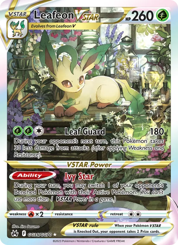 Leafeon VSTAR #GG35 — Crown Zenith
