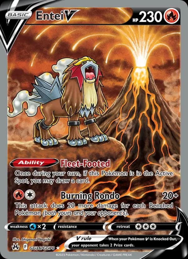 Entei V #GG36 — Crown Zenith
