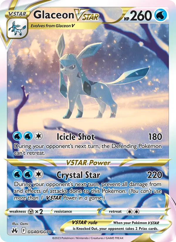 Glaceon VSTAR #GG40 — Crown Zenith