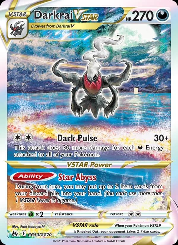 Darkrai VSTAR #GG50 — Crown Zenith