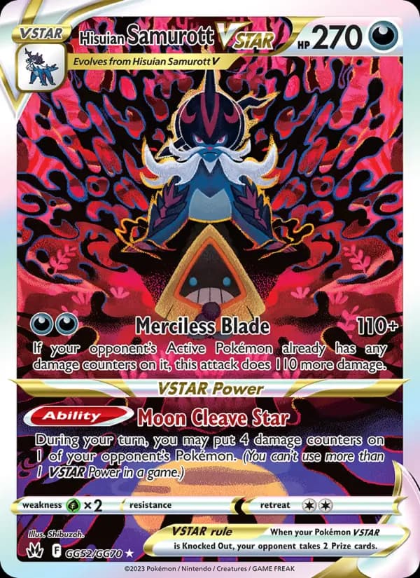 Hisuian Samurott VSTAR #GG52 — Crown Zenith