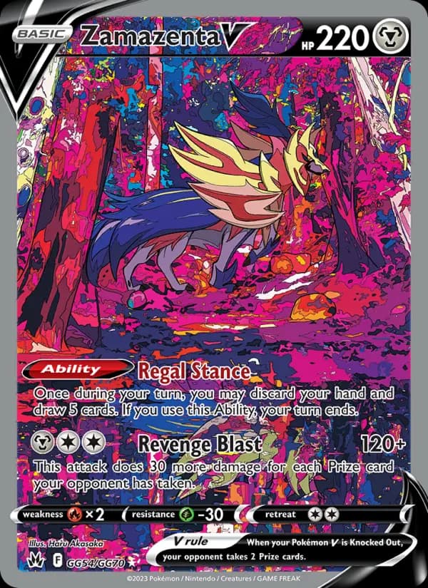 Zamazenta V #GG54 — Crown Zenith