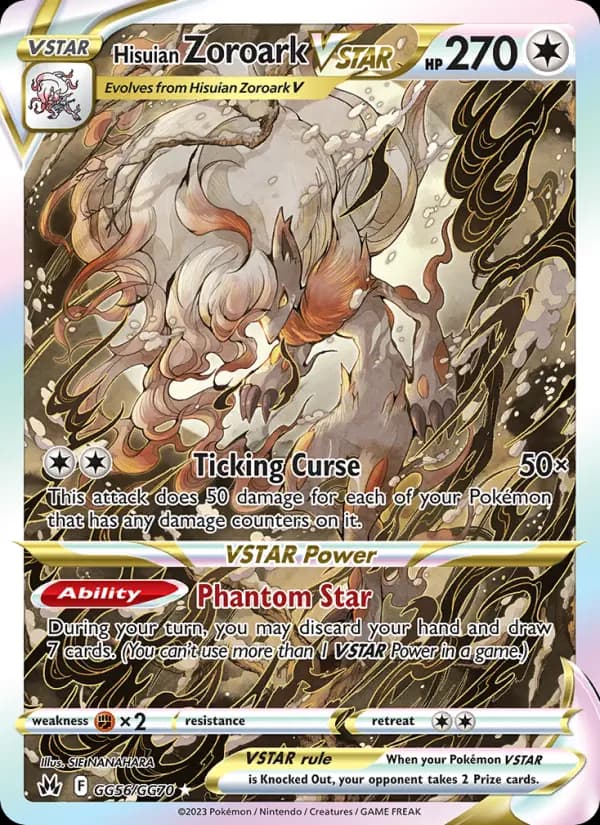 Hisuian Zoroark VSTAR #GG56 — Crown Zenith