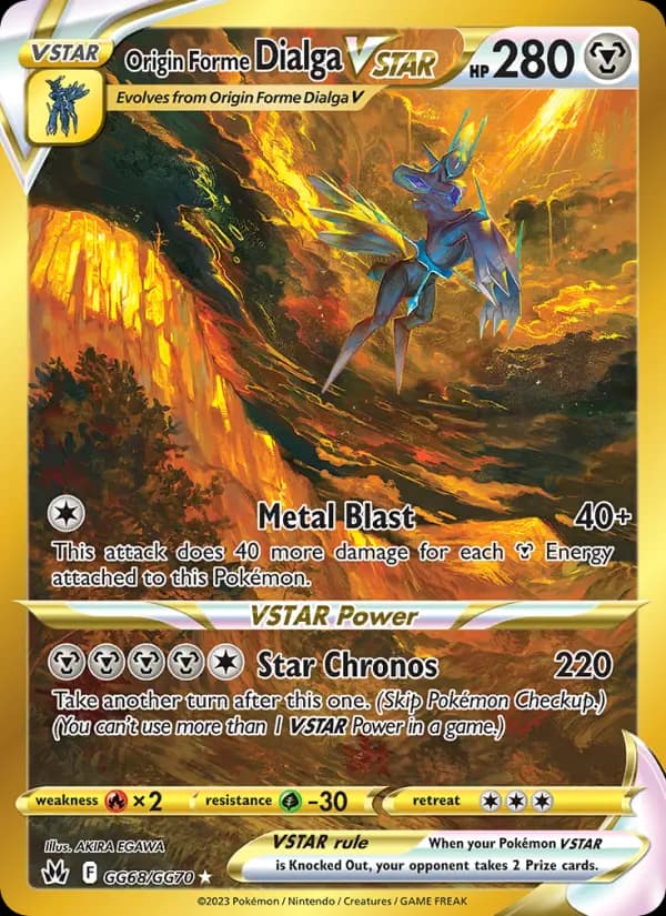 Origin Forme Dialga VSTAR #GG68 — Crown Zenith