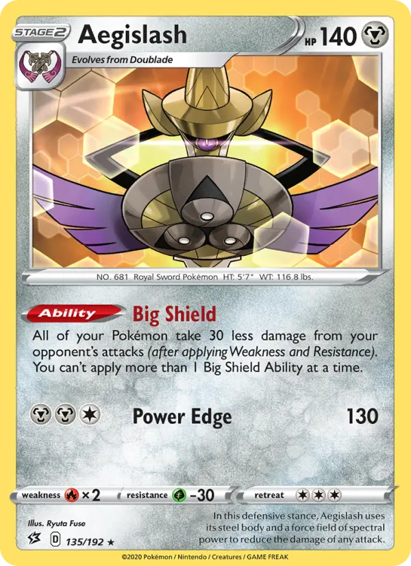 Aegislash #135 — Rebel Clash