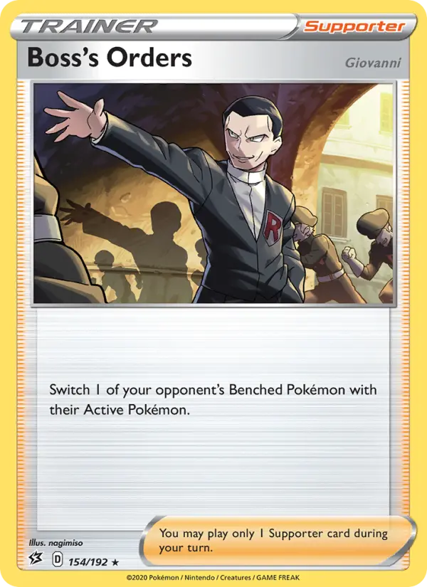 Boss's Orders (Giovanni) #154 — Rebel Clash