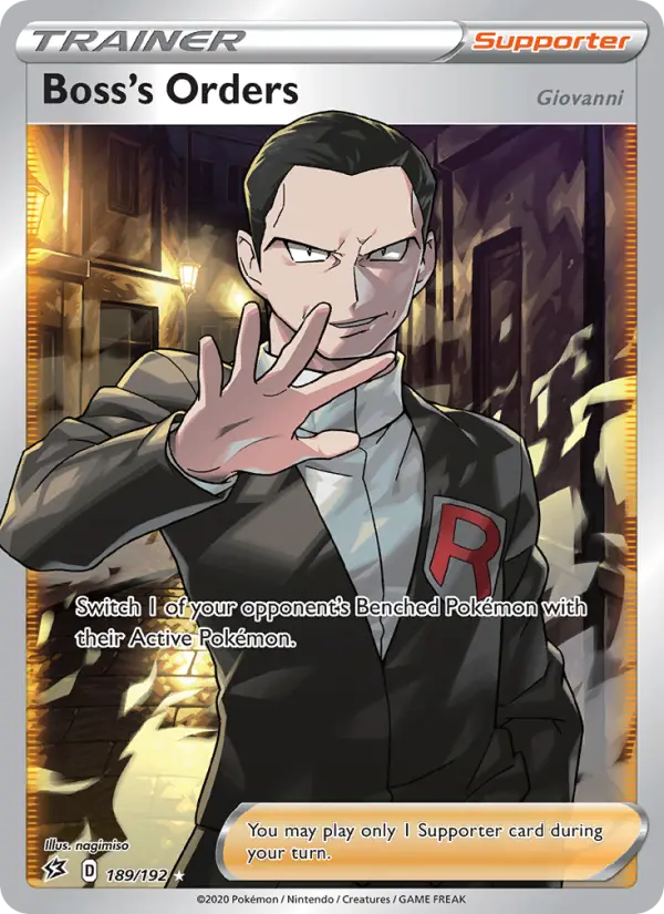 Boss's Orders (Giovanni) #189 — Rebel Clash