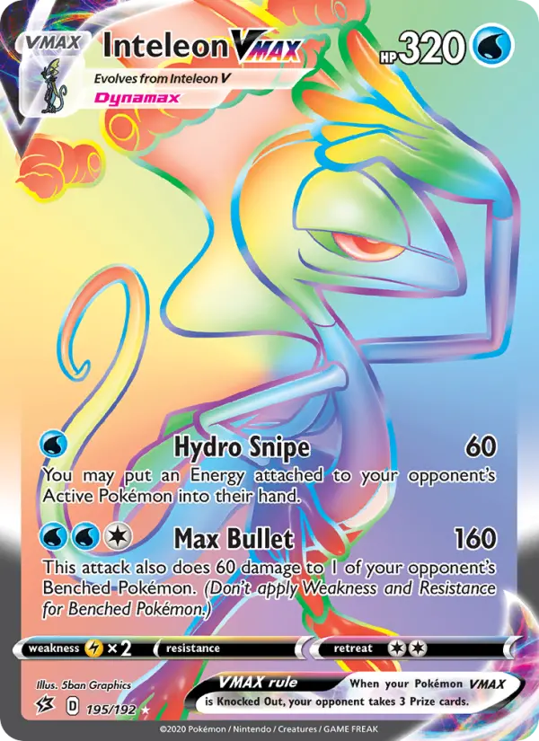 Inteleon VMAX #195 — Rebel Clash
