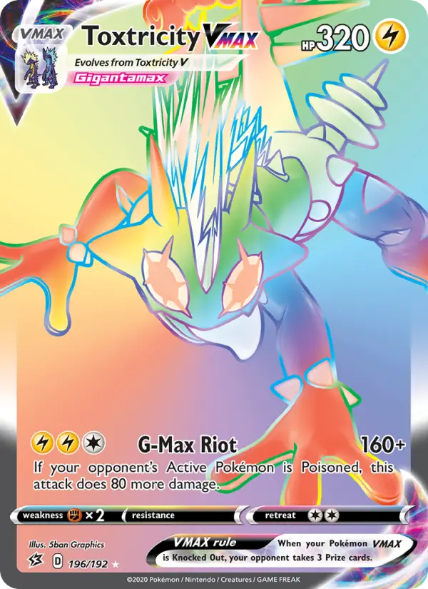 Toxtricity VMAX #196 — Rebel Clash