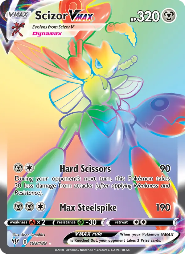 Scizor VMAX #193 — Darkness Ablaze