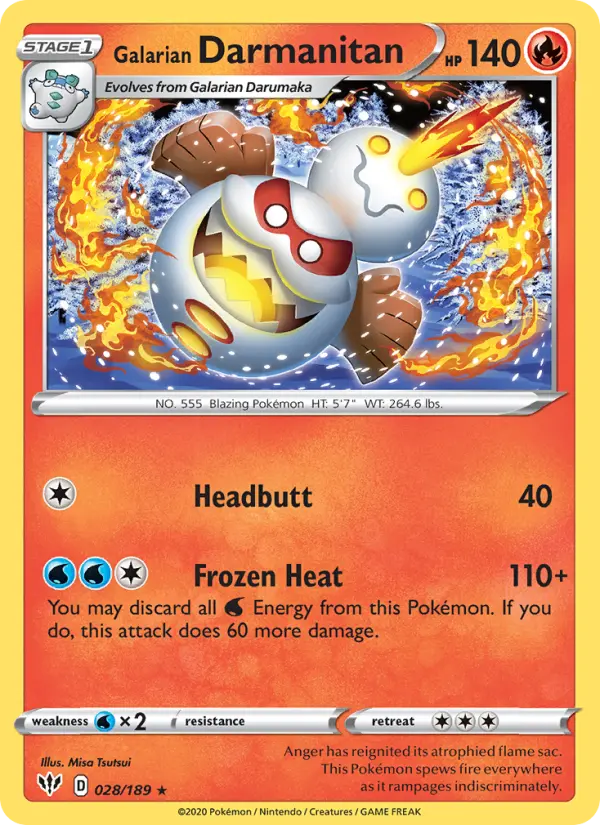 Galarian Darmanitan #28 — Darkness Ablaze