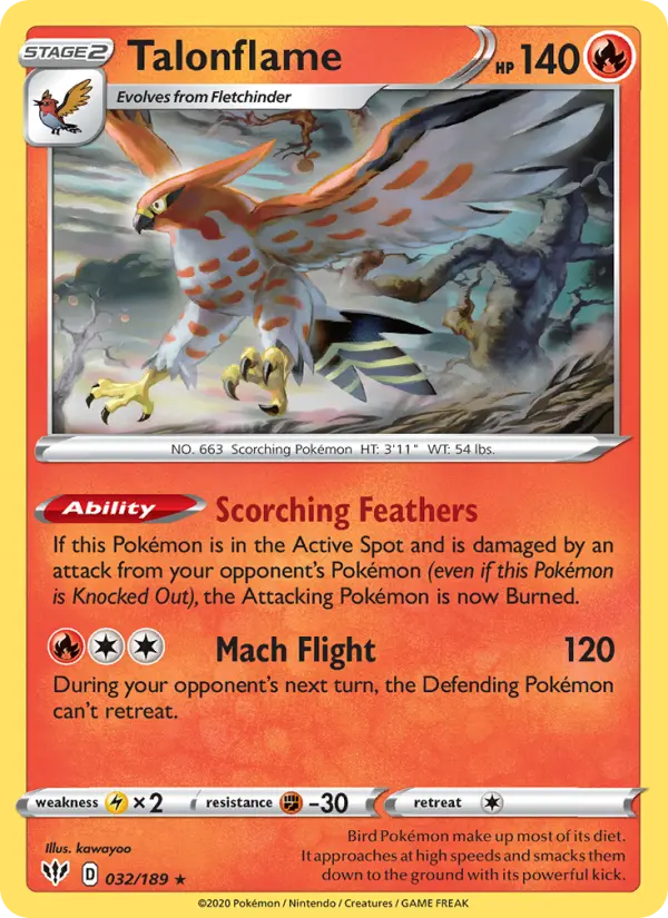 Talonflame #32 — Darkness Ablaze